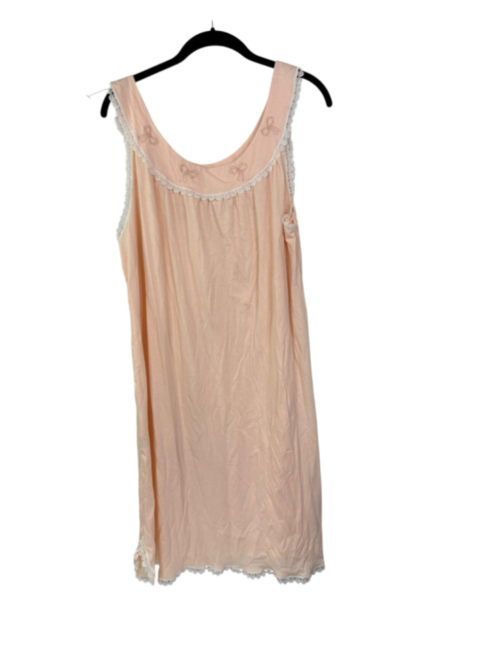 Women's Maria Scotto Italian Chemise Sleepwear Size M in Peach